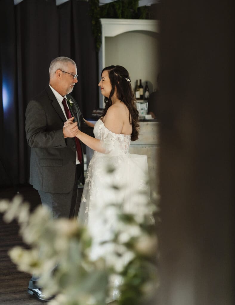 Father and Bride during there first dance at her Georgia wedding.